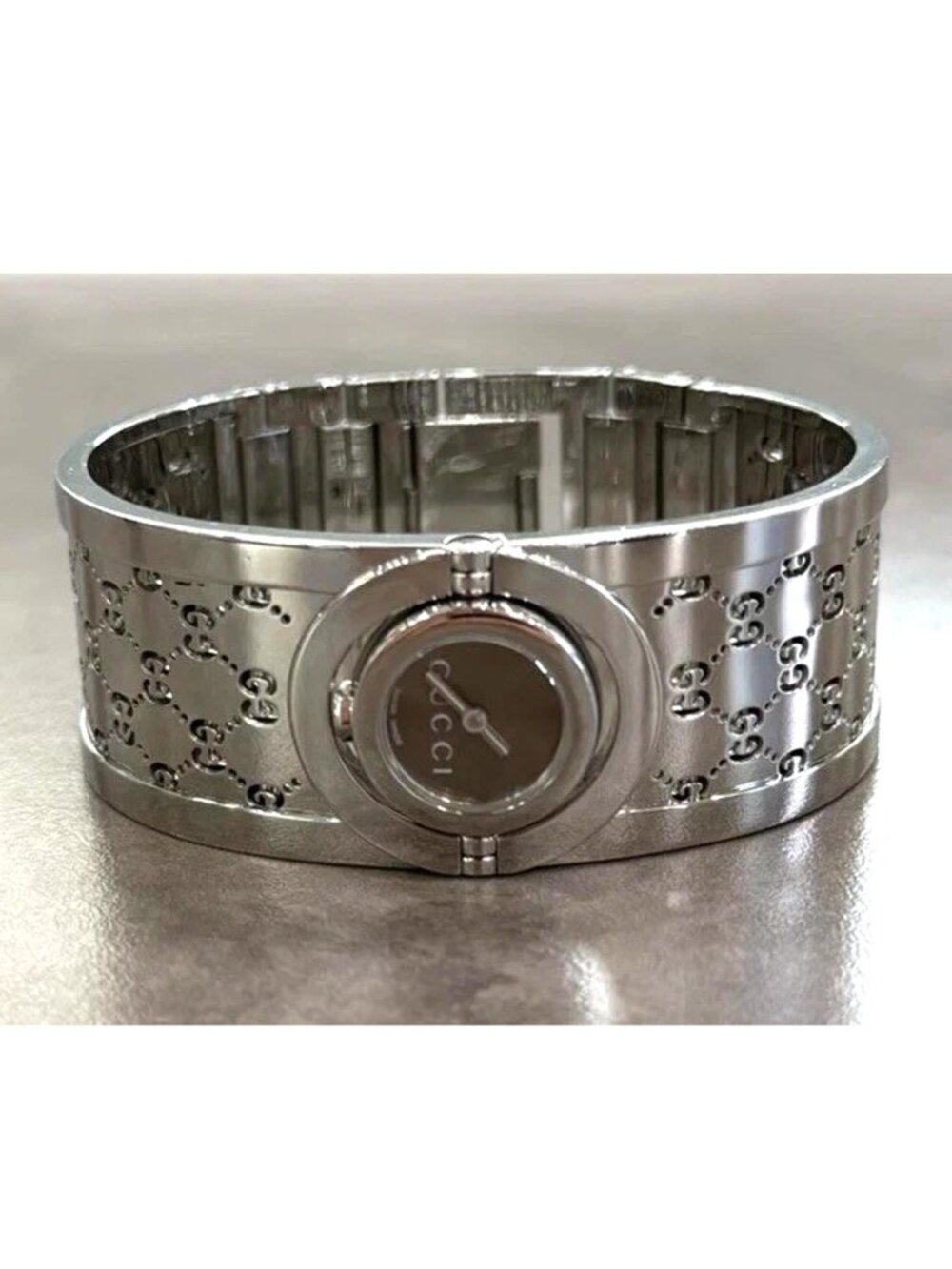 Gucci 112 Twirl stainless steel watch, 112 YA112501, Swiss made, NO RETURN - Picture 3 of 9